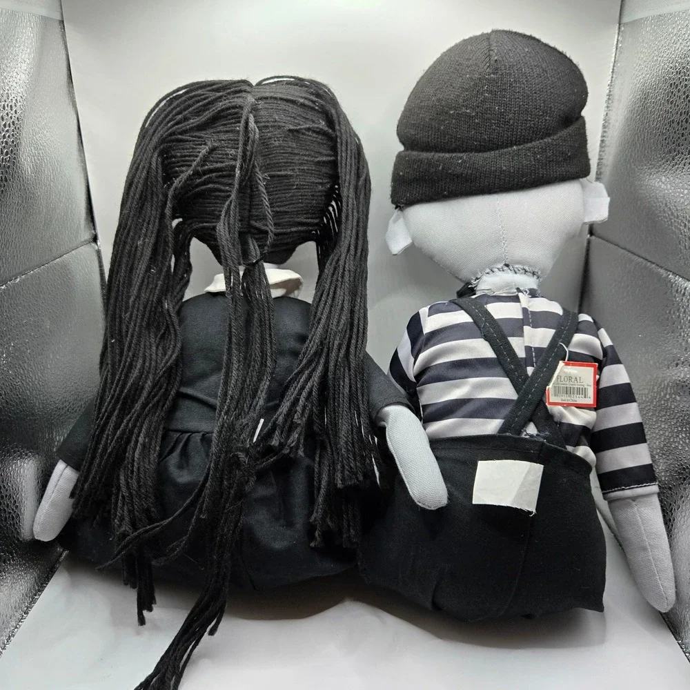Debi Lilly Halloween Zombie Couple Wednesday‎ Doll Black White Spooky